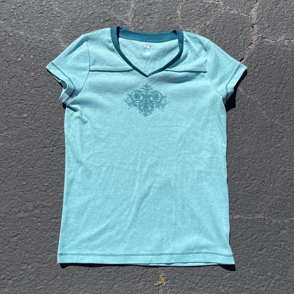 Cyber Y2K baby tee